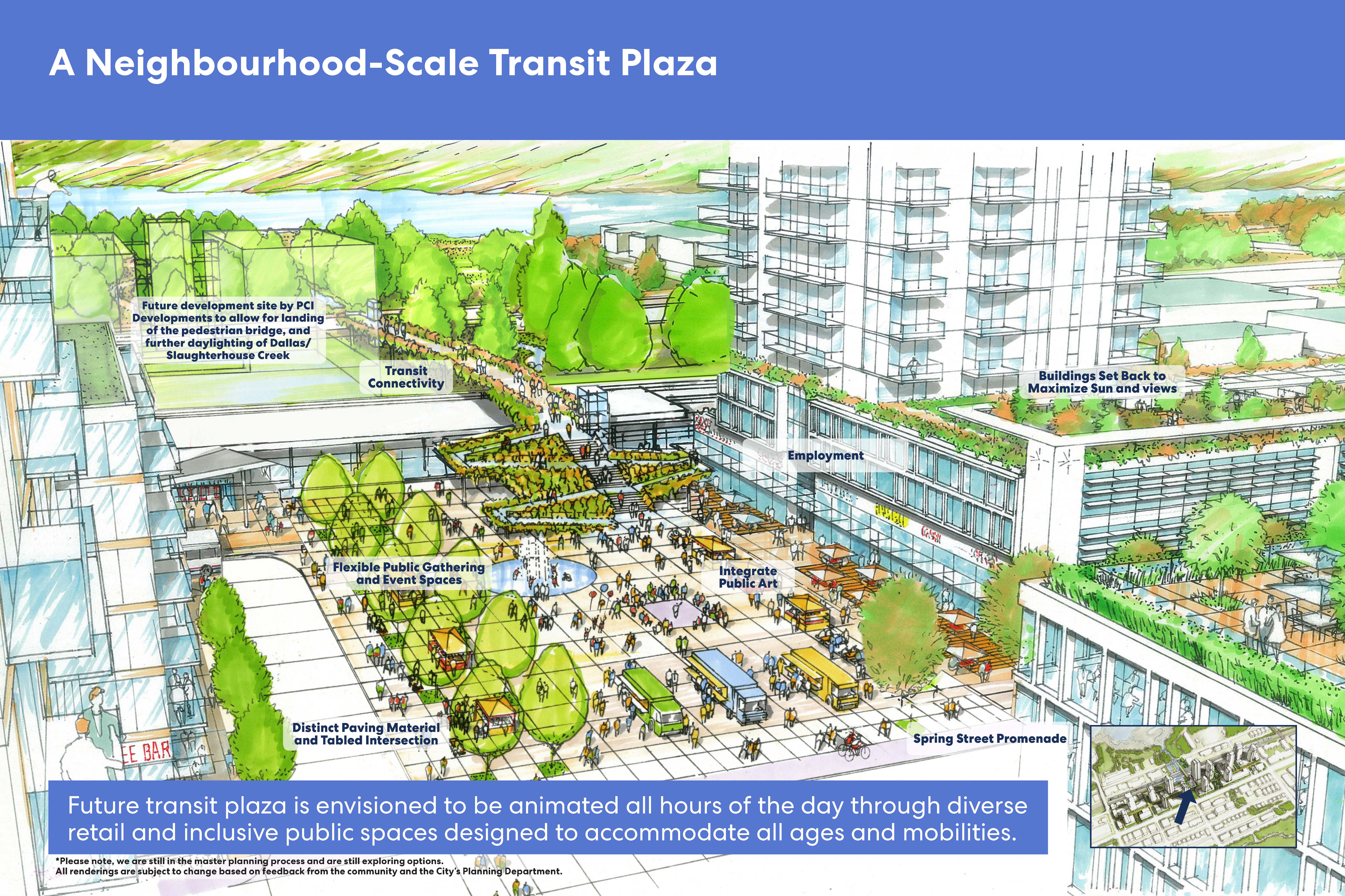 A Neighbourhood-Scale Transit Plaza